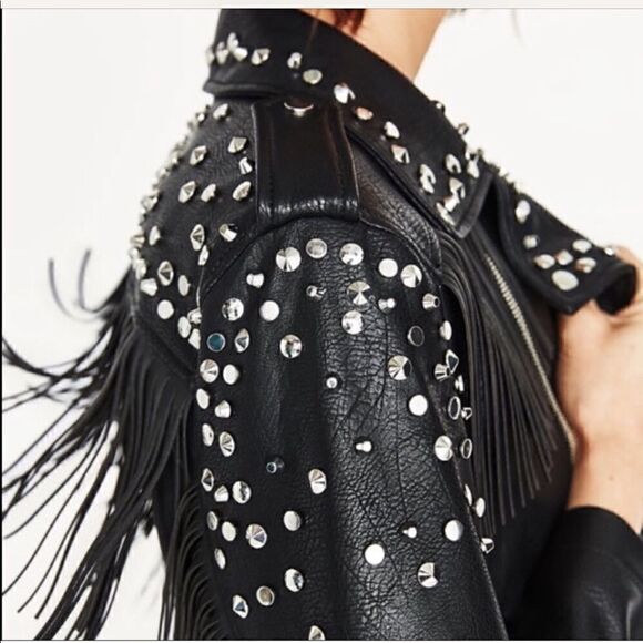 HOST PICK! ⛏️ Studded leather fridge Zara Jacket - Picture 5 of 10